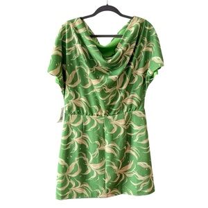 Alexia Admor Vibrant Green Abstract Dress